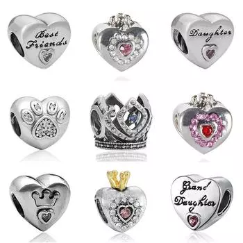 Подвески Plata De Ley, оригинальный браслет, ювелирные изделия, День Святого Валентина, Harajuku Bijoux Boucle D oreille Femme, бусины, украшения