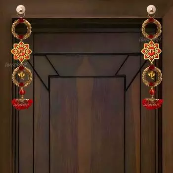 Подвески ручной работы ШУБХ И ЛАБХ в виде лотоса, приветственные таблички на дверь, украшение для храма, декор на Дивали, предметы декора в виде лотоса, Сон/Шун/Шоон, таблички для пуджи, дверь