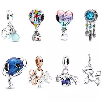 Подвески S925 Original Fit S925 Оригинальный браслет-подвеска для женщин S925 Серебро Распродажа Кулон Бусины DIY Ювелирные изделия Подарок Новый в