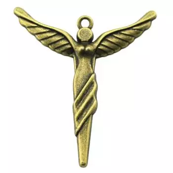 Подвески с большим ангелом для изготовления ювелирных изделий, кулон, аксессуары для поделок своими руками