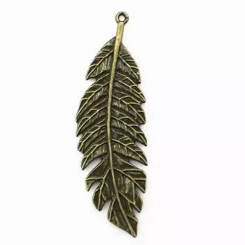 Подвески с большими листьями для изготовления ювелирных изделий, подвески, аксессуары для поделок своими руками