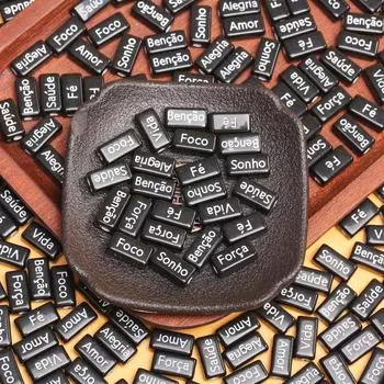 Подвески, свободные разделительные бусины, французские слова, 10 шт., акрил, ручная работа, материал для изготовления ювелирных изделий, аксессуары, браслеты, прямоугольное ожерелье, сделай сам