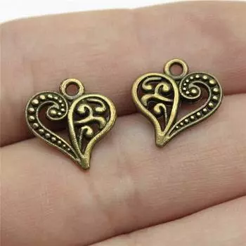 Подвески в форме персикового сердца с подвеской в виде автомобиля, множество ювелирных украшений