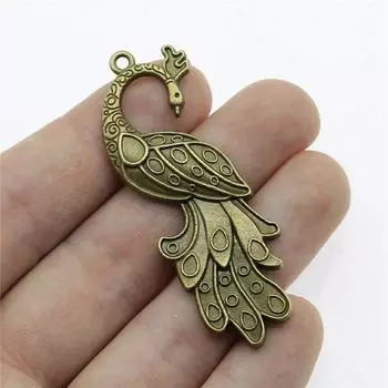 Подвески в виде павлина, подвески для пары, множество ювелирных инструментов