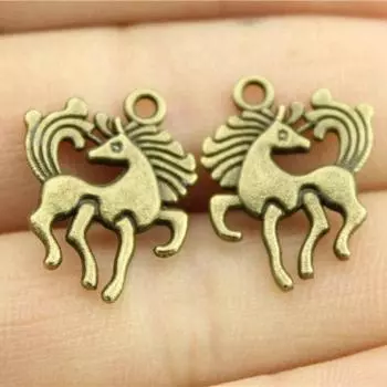 Подвески в виде пони, автомобильный кулон, оптовая продажа, принадлежности для изготовления ювелирных изделий
