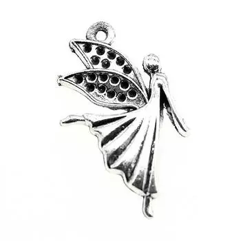 Подвески в виде стрекозы-бабочки-ангела для изготовления ювелирных изделий, кулон, аксессуары для поделок своими руками