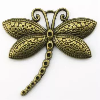 Подвески в виде стрекозы для изготовления ювелирных изделий, кулон, аксессуары для поделок своими руками