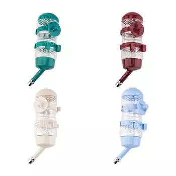 Подвесная бутылка для воды для собак Подвесная многоцелевая бутылка для питья собак Кормушка для собак Диспенсер для воды для кошек Кроликов Щенков Хомяков синий