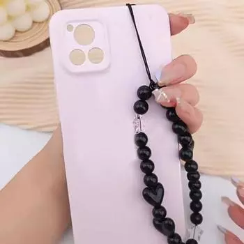 Подвесная цепочка для телефона с бисером, ремешок для мобильного телефона, универсальный шнурок для телефона, регулируемый сотовый телефон A
