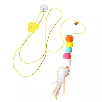 Подвесная дверная игрушка для кошек, самостоятельная игра, выдвижная подвесная интерактивная игрушка для кошек, дразнящая кошек T