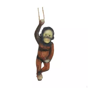 Подвесная фигурка обезьяны, статуэтка животного, рождественский декор, декоративная статуэтка для without clothes