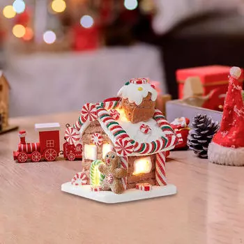 Подвесная фигурка в виде рождественского домика, подвесное украшение, елка Style A