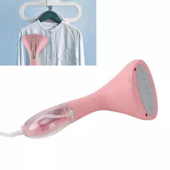 Подвесная гладильная машина Профессиональная, быстро нагревающаяся, эффективная, безопасная, предотвращает ожоги одежды, паровой утюг для удаления складок US Plug 110V розовый