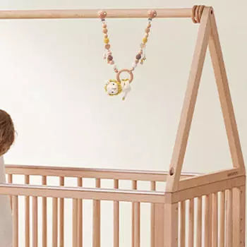 Подвесная игрушка для детской кроватки, успокаивающая прорезывание зубов, для декора детской комнаты Bunny