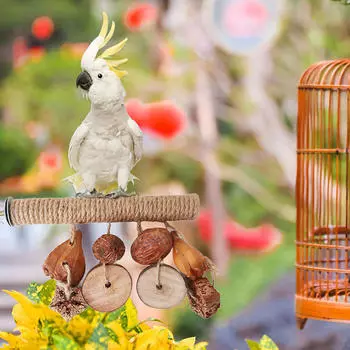 Подвесная игрушка-птичий окунь, интерактивная игрушка для маленьких попугаев