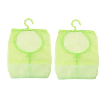 Подвесная классифицированная сетчатая сумка для хранения вещей, ванная комната, гостиная, нижнее белье, вешалка для одежды, многоцелевая сетчатая сумка-органайзер зелёный