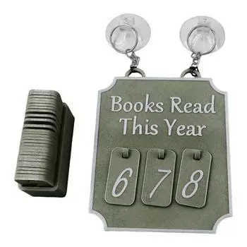 Подвесная книжная полка, настольная книжная полка, книжный декор, табличка для отслеживания годовых целей по чтению, украшение для книжной полки для книжного уголка, подарок для книголюбов 10pcs