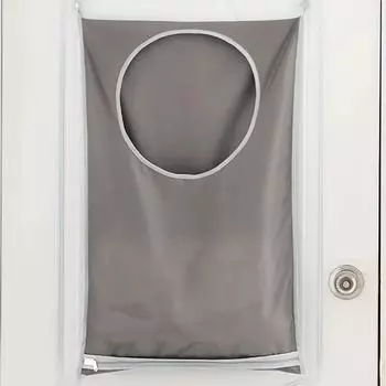 Подвесная корзина для белья, устанавливаемая над дверью, настенный органайзер для хранения грязной одежды, для хранения игрушек в ванной 1PCS