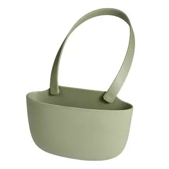 Подвесная корзина для кухонной мойки с отверстиями для слива, мягкая и гибкая, большой емкости, для слива раковины зелёный