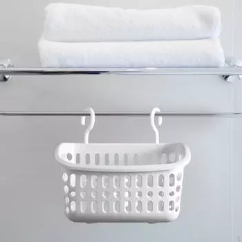 Подвесная корзина для ванной комнаты, аккуратный органайзер большой емкости для душа для кладовой 22cmx17.5cmx17.3cm