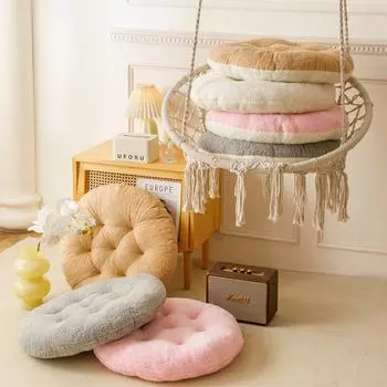 Подвесная корзина, пригодная для машинной стирки, подушка для качелей, одинарная подушка, бытовая подвесная подушка для стула, подушка для стула-люльки 60x60CM белый