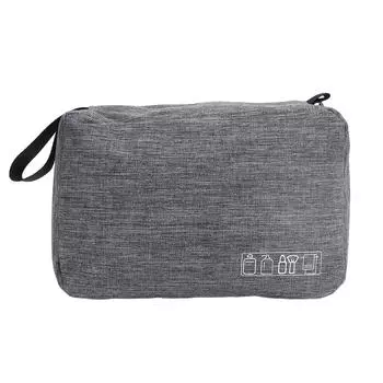 Подвесная косметичка для путешествий, водонепроницаемая, с металлической молнией и сетчатым карманом, косметичка, дорожный органайзер с