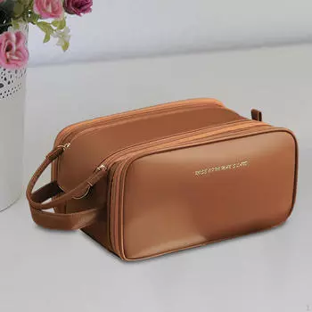 Подвесная косметичка для туалетных принадлежностей для мужчин и женщин, многофункциональная кожаная мужская организация ванной комнаты