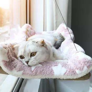 Подвесная кровать для кошек, гамак для домашних животных, воздушная кровать для домашних животных, домик для котенка, лазанья, солнечное сиденье у окна, гнездо, подшипник 20 кг, аксессуары для кошек