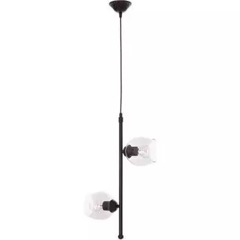 Подвесная люстра Umur Lighting Minor из 2 частей черного цвета