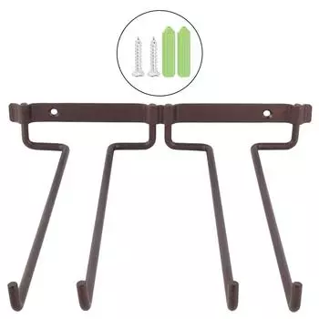 Подвесная металлическая стойка для винной чашки, бар, двойной бокал, стеклянная бутылка, кубок, перевернутый держатель белый