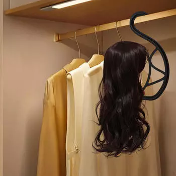 Подвесная подставка для парика, инструмент для демонстрации, держит форму, многофункциональная стойка для хранения, держатель для сушилки чёрный