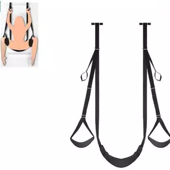 Подвесная подушка для взрослых, дверные качели с мягким сиденьем и подушкой для ног, над дверью, секс-качели M, раздельные ножные ремни, секс-игрушки для пар