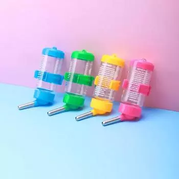 Подвесная поилка для хомяка, диспенсер для воды, кормушка, подвесная поилка для собак, морских свинок, белок, кроликов, 80/125/250 мл 80ml зелёный