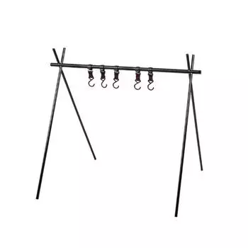 Подвесная полка для кемпинга на открытом воздухе, складная полка для хранения кастрюль, крючок для вешалки (S) Великобритания