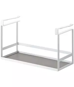 Подвесная полка для приправ Yamazaki Jitsugyo Under Cabinet, белая xx H18см, настенная кухонная стойка, подвесная полка 2466, прибл.. Ш30,5 Д12,5 белый