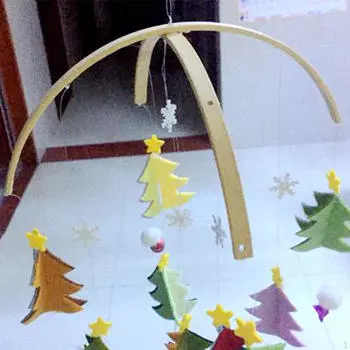 Подвесная рамка для мобильного украшения, простая установка, самоделки и подарки для новорожденных 33cm