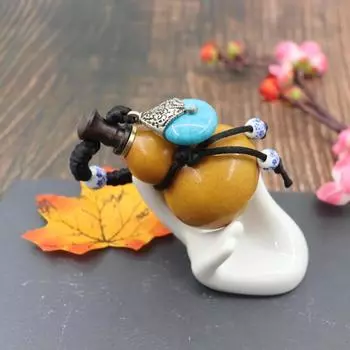 Подвесная ручка Wenwan в виде винной тыквы открывается.