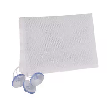 Подвесная сетка для детской ванной комнаты, сумка для хранения игрушек, сетчатые корзины с присосками, органайзеры для игрушек для душа, сумки для дома 36*37cm белый