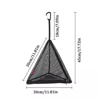 Подвесная сетка для кухни для кемпинга на открытом воздухе Складная сумка для хранения кухни Сетка для сушки посуды Треугольная сетка для сушки Органайзер для сушки продуктов 30CM