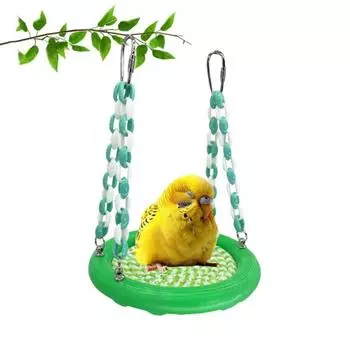 Подвесная сетка для лазанья попугай съемная игрушка-качели для птиц креативная клетка для птиц платформа лето зелёный
