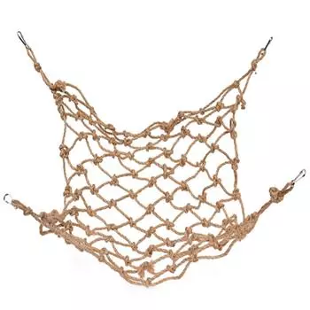 Подвесная сетка для лазания птиц, веревочная лестница для лазания птиц с крючками для попугаев, какаду, корелл S