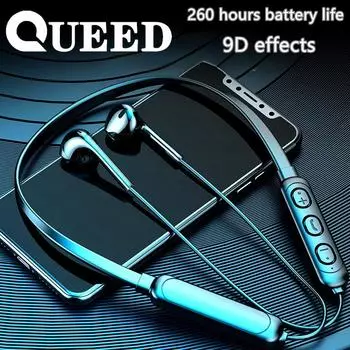 Подвесная шейная Bluetooth-гарнитура со сверхдлительным временем автономной работы в режиме ожидания Новая Bluetooth-гарнитура с активным шумоподавлением чёрный