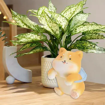 Подвесная статуя животного, орнамент в горшке, цветочный горшок и ваза, садовая скульптура для