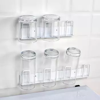 Подвесная стойка для чашек, настенная, перевернутая, для слива, многофункциональная стойка для хранения, без гвоздей, питьевой фонтанчик для гостиной