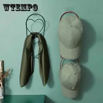 Подвесная стойка для хранения головных уборов Отделка Артефакт Дверь шкафа Вешалка для головных уборов Многослойный крючок для одежды Настенная вешалка для полотенец Вешалка для одежды 5pcs