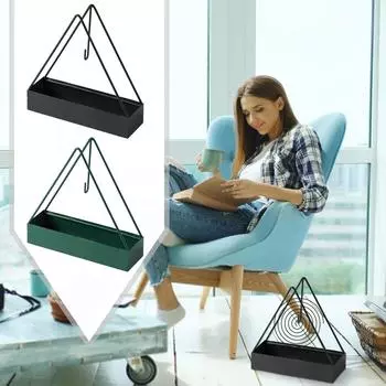 Подвесная стойка для катушек, спиральная стойка, спиральная горелка, уличный сад и металлическая стойка для благовоний One Size