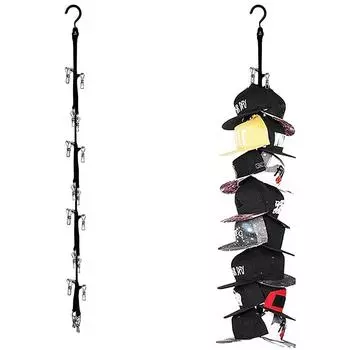 Подвесная стойка для шляп, экономящая место, держатель для бейсболок, стойка для хранения бейсболок в спальне