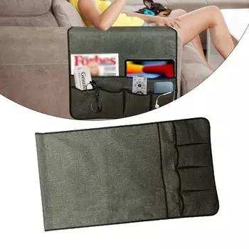 Подвесная сумка для дивана 87,5x48см Регулируемая противоскользящая серая