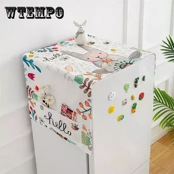 Подвесная сумка для холодильника, кухонное хранилище, декоративная ткань, бытовая техника, пылезащитный чехол