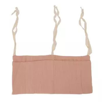 Подвесная сумка для хранения детской кроватки с 2 карманами и регулируемым ремешком, сумка для хранения игрушек у детской кроватки, розовая розовый